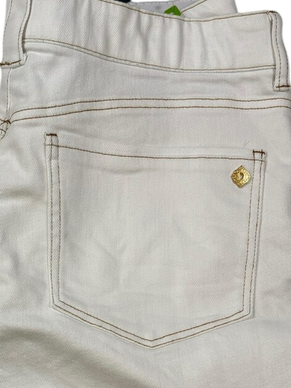 NWT Democracy White AB solution Skyrise Wide Leg Cropped  Jeans - Picture 6 of 9